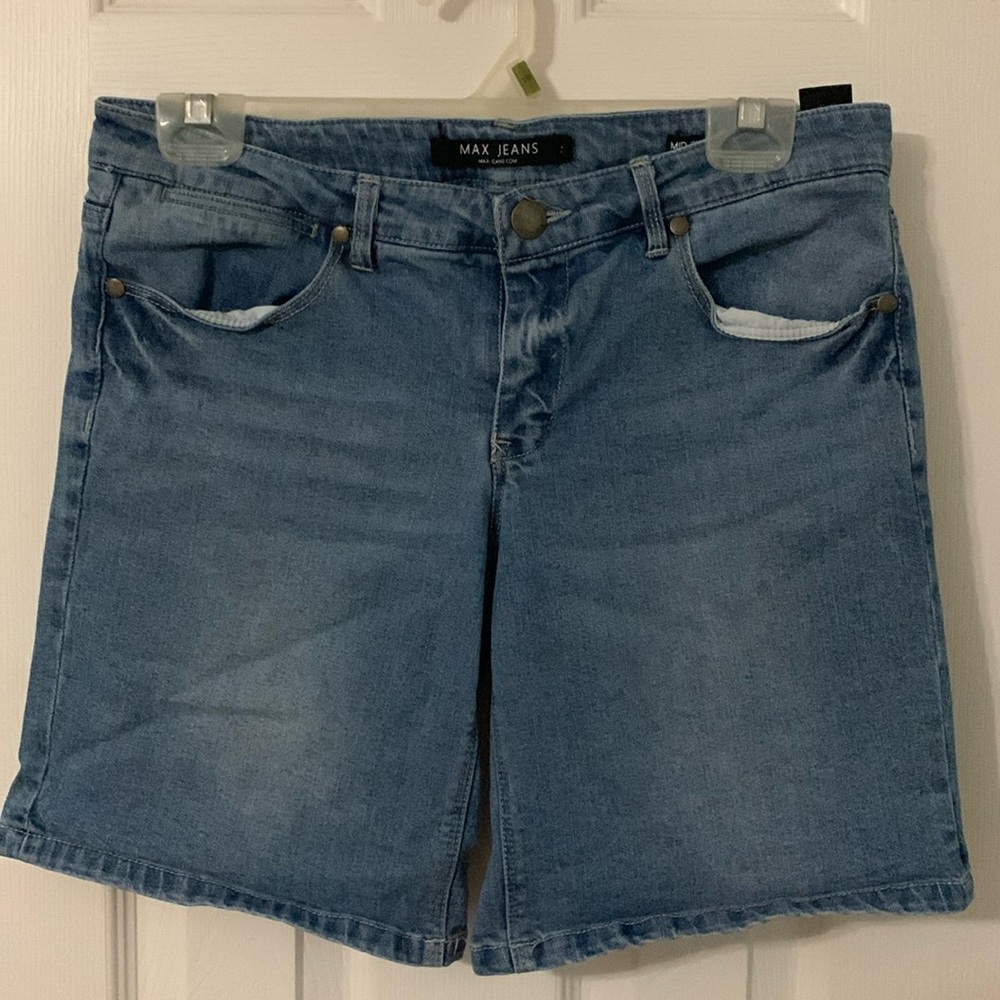 Max Jeans mid rise denim shorts